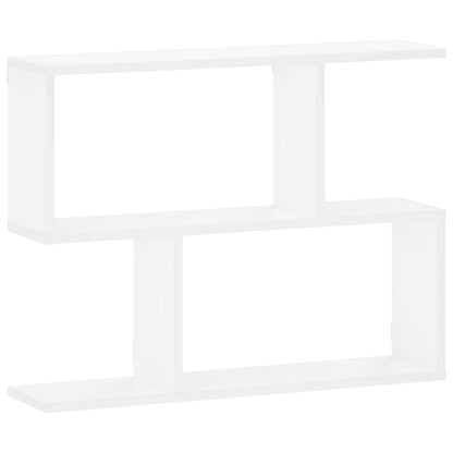 vidaXL Wall Shelf White 72 x 17 x 55.5 cm Engineered Wood