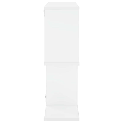vidaXL Wall Shelf White 72 x 17 x 55.5 cm Engineered Wood