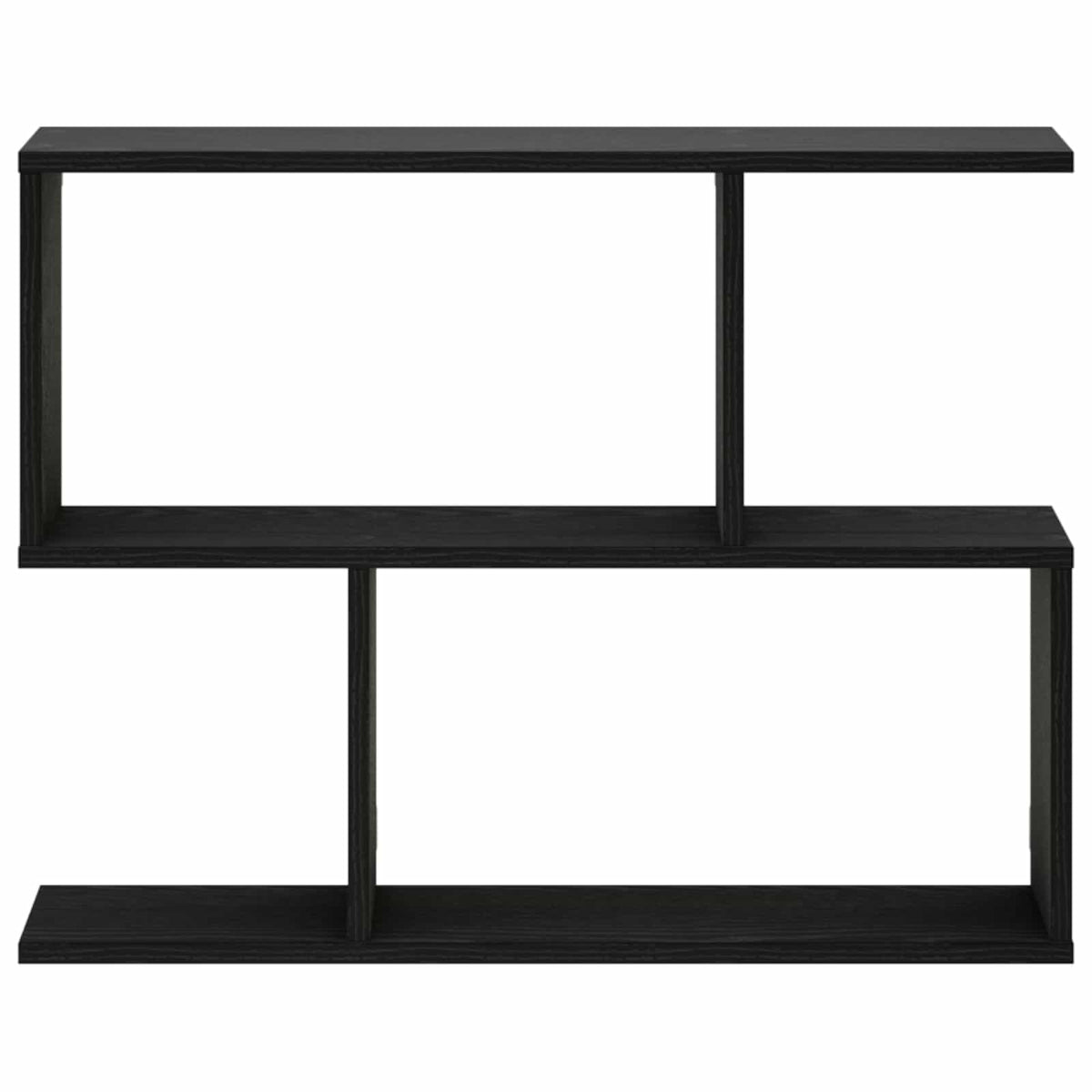 vidaXL Wall Shelf Black Oak 72 x 17 x 55.5 cm Engineered Wood