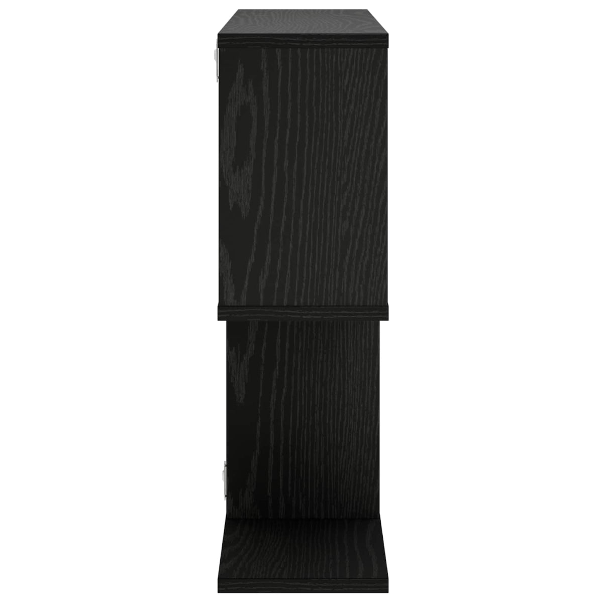 vidaXL Wall Shelf Black Oak 72 x 17 x 55.5 cm Engineered Wood