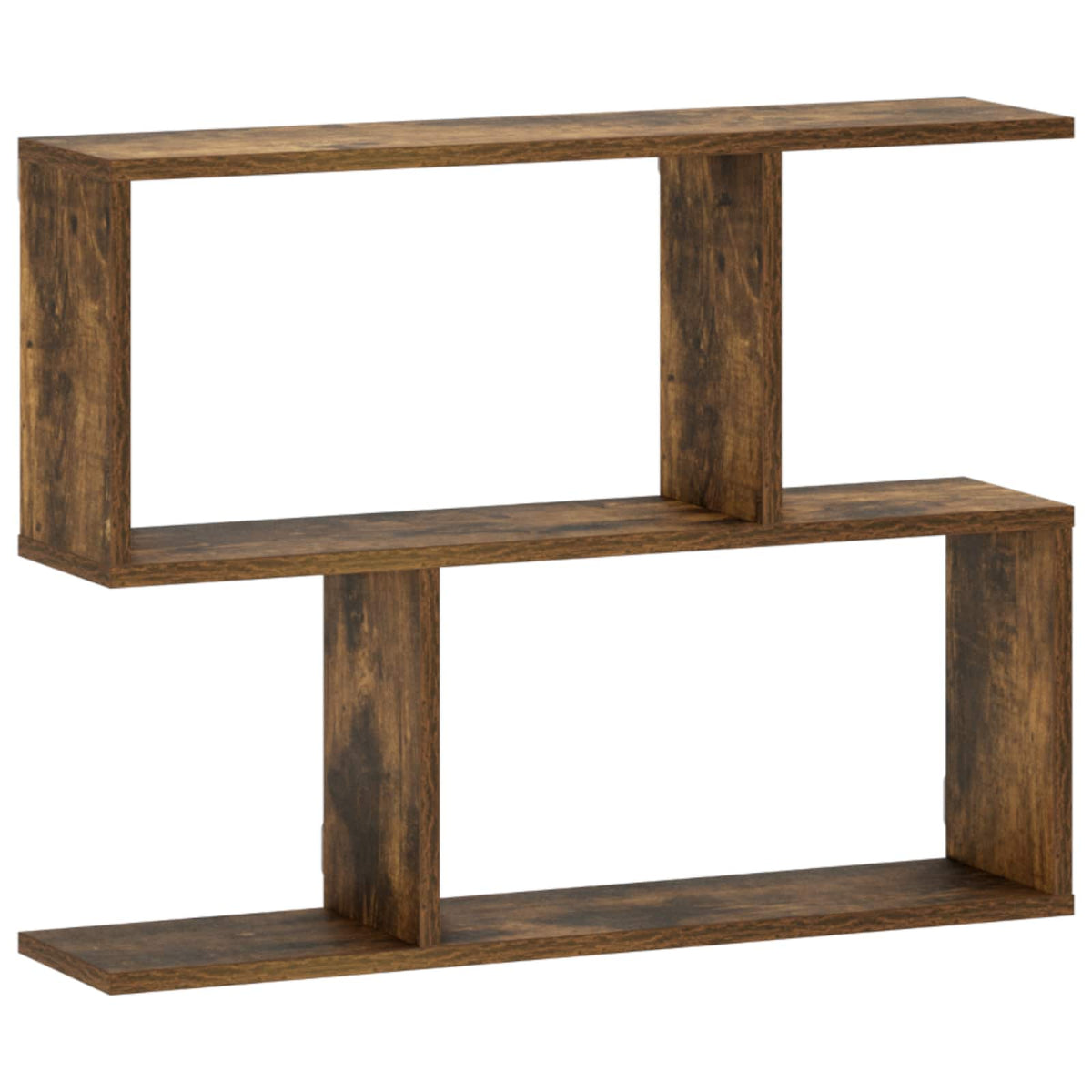 vidaXL Wall Shelf Smoked Oak 72 x 17 x 55.5 cm Engineered Wood