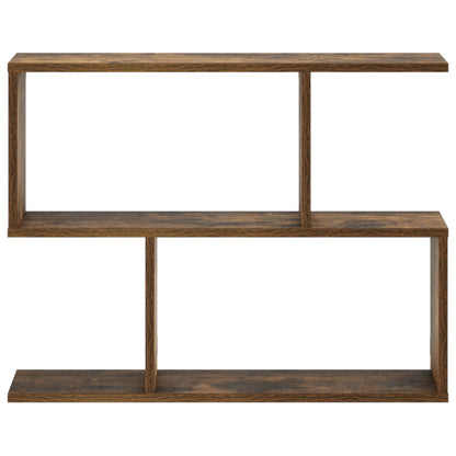 vidaXL Wall Shelf Smoked Oak 72 x 17 x 55.5 cm Engineered Wood