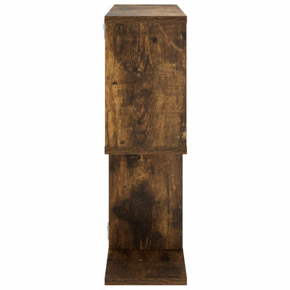 vidaXL Wall Shelf Smoked Oak 72 x 17 x 55.5 cm Engineered Wood