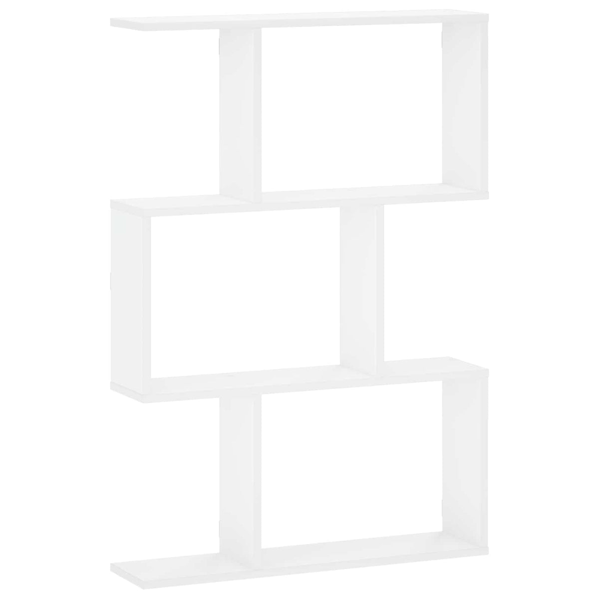 vidaXL Wall Shelf White 72 x 17 x 105 cm Engineered Wood