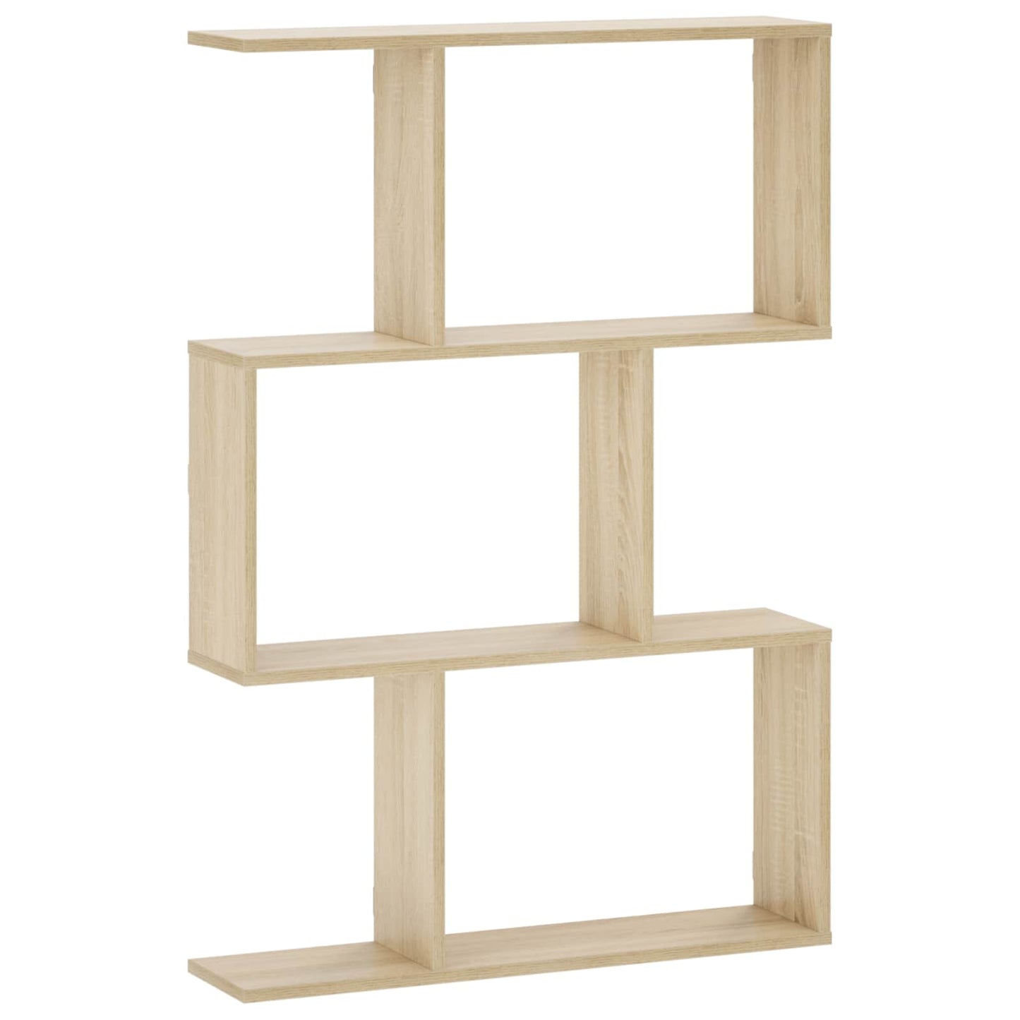 vidaXL Wall Shelf Sonoma Oak 72 x 17 x 105 cm Engineered Wood