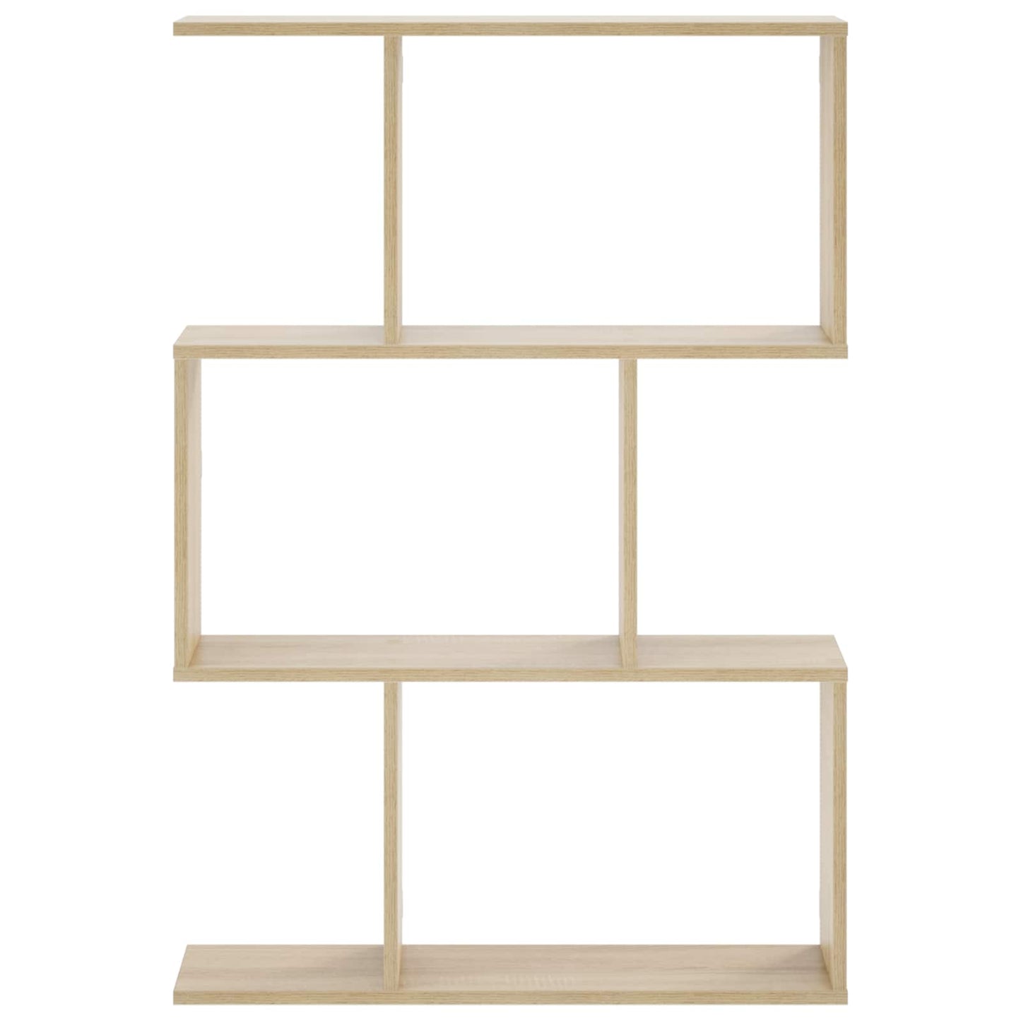 vidaXL Wall Shelf Sonoma Oak 72 x 17 x 105 cm Engineered Wood