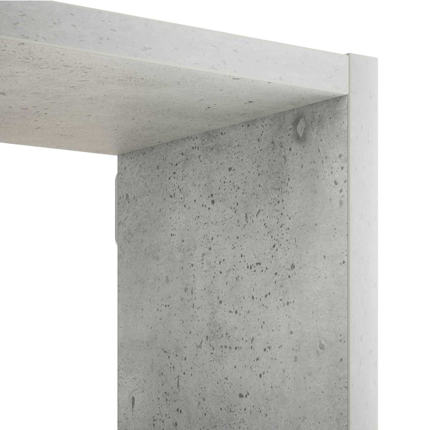 vidaXL Wall Shelf Concrete Grey 72 x 17 x 105 cm Engineered Wood