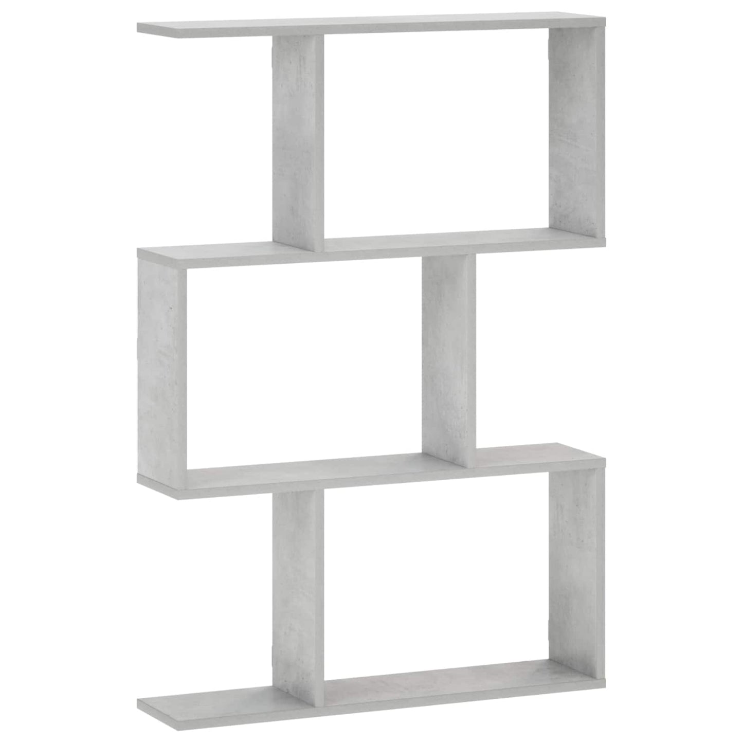 vidaXL Wall Shelf Concrete Grey 72 x 17 x 105 cm Engineered Wood