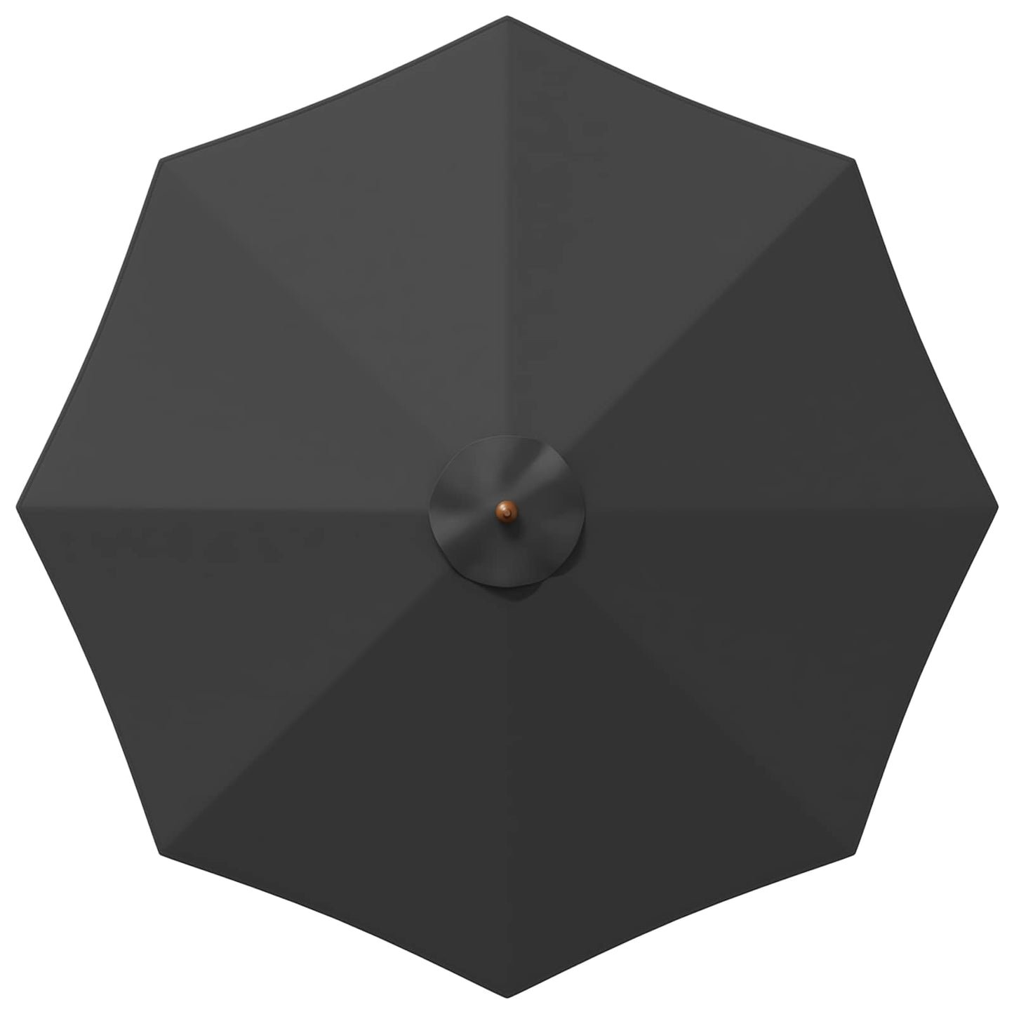 vidaXL Garden Parasol Ø 300 x 248 cm Solid Eucalyptus Wood Anthracite