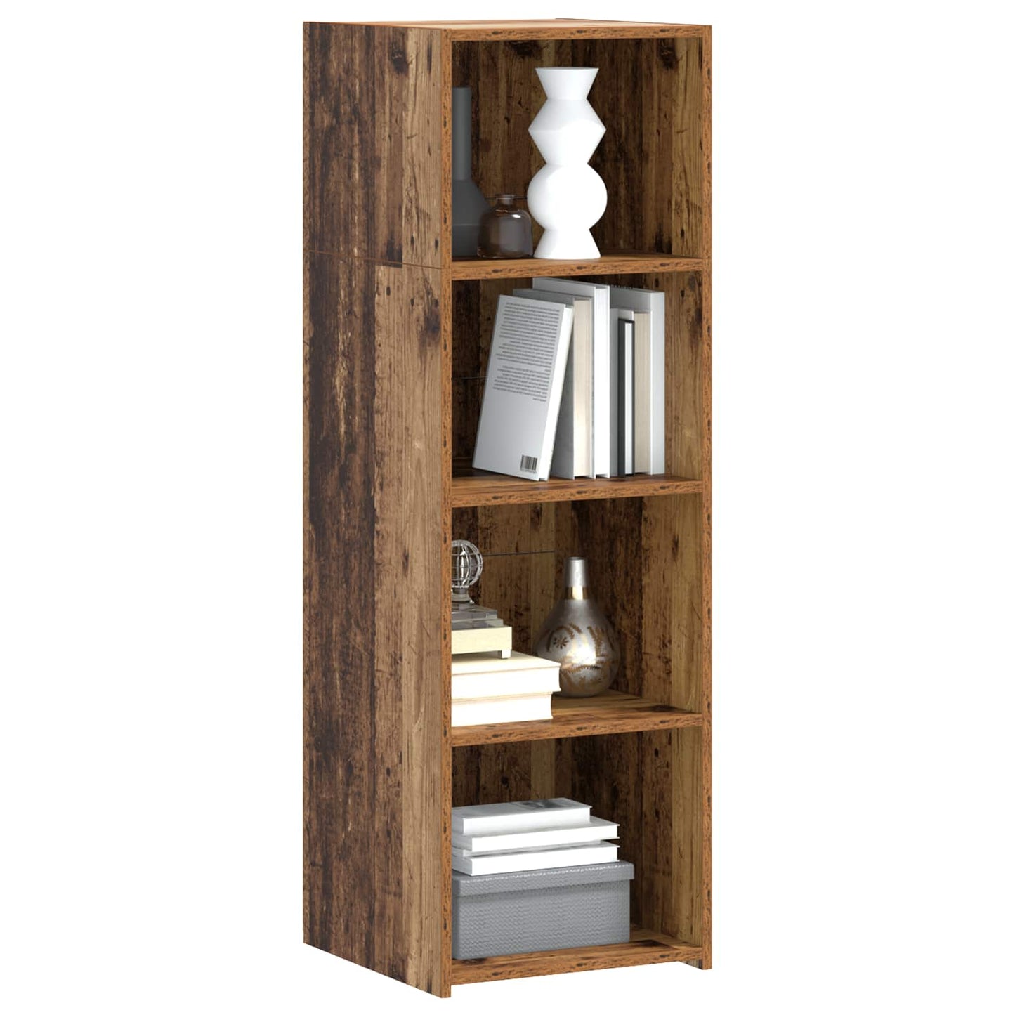 vidaXL Highboard Old Wood 40 x 41 x 124 cm Engineered Wood