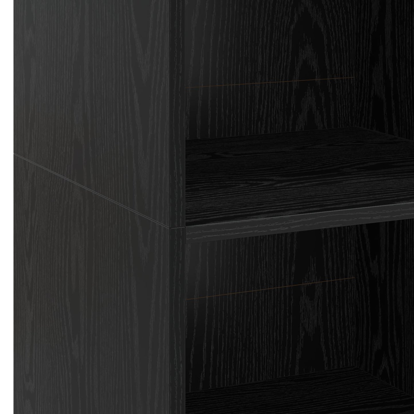 vidaXL Highboard Black Oak 40 x 41 x 124 cm Engineered Wood