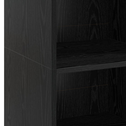 vidaXL Highboard Black Oak 40 x 41 x 124 cm Engineered Wood