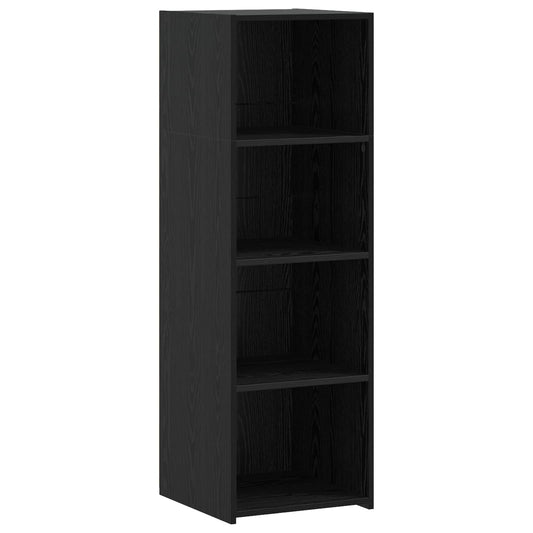 vidaXL Highboard Black Oak 40 x 41 x 124 cm Engineered Wood