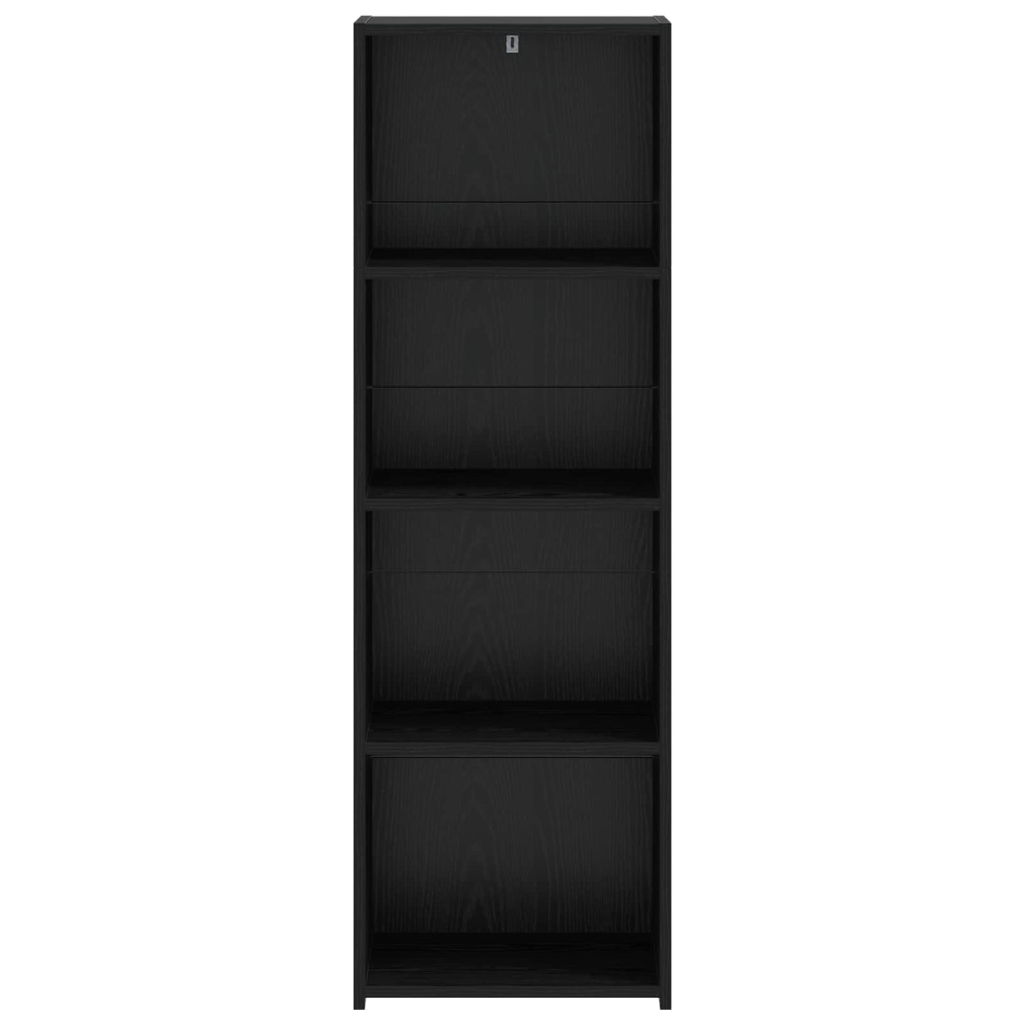 vidaXL Highboard Black Oak 40 x 41 x 124 cm Engineered Wood