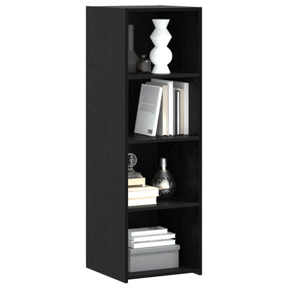 vidaXL Highboard Black Oak 40 x 41 x 124 cm Engineered Wood