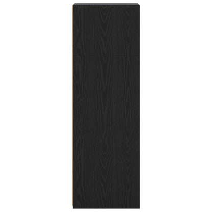 vidaXL Highboard Black Oak 40 x 41 x 124 cm Engineered Wood