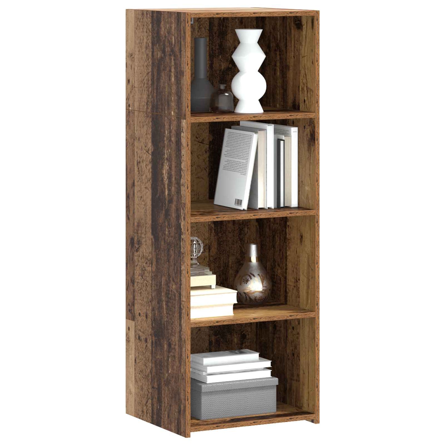 vidaXL Highboard Old Wood 45 x 41 x 124 cm Engineered Wood