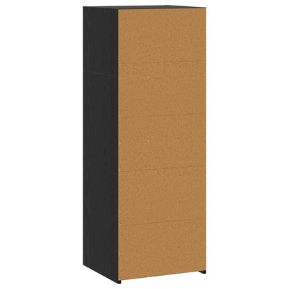 vidaXL Highboard Black Oak 45 x 41 x 124 cm Engineered Wood