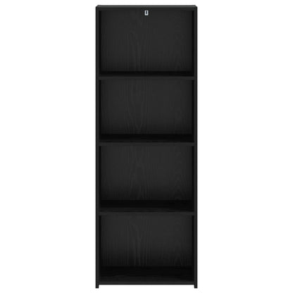 vidaXL Highboard Black Oak 45 x 41 x 124 cm Engineered Wood