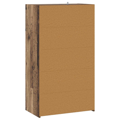 vidaXL Highboard Old Wood 70 x 41 x 124 cm Engineered Wood