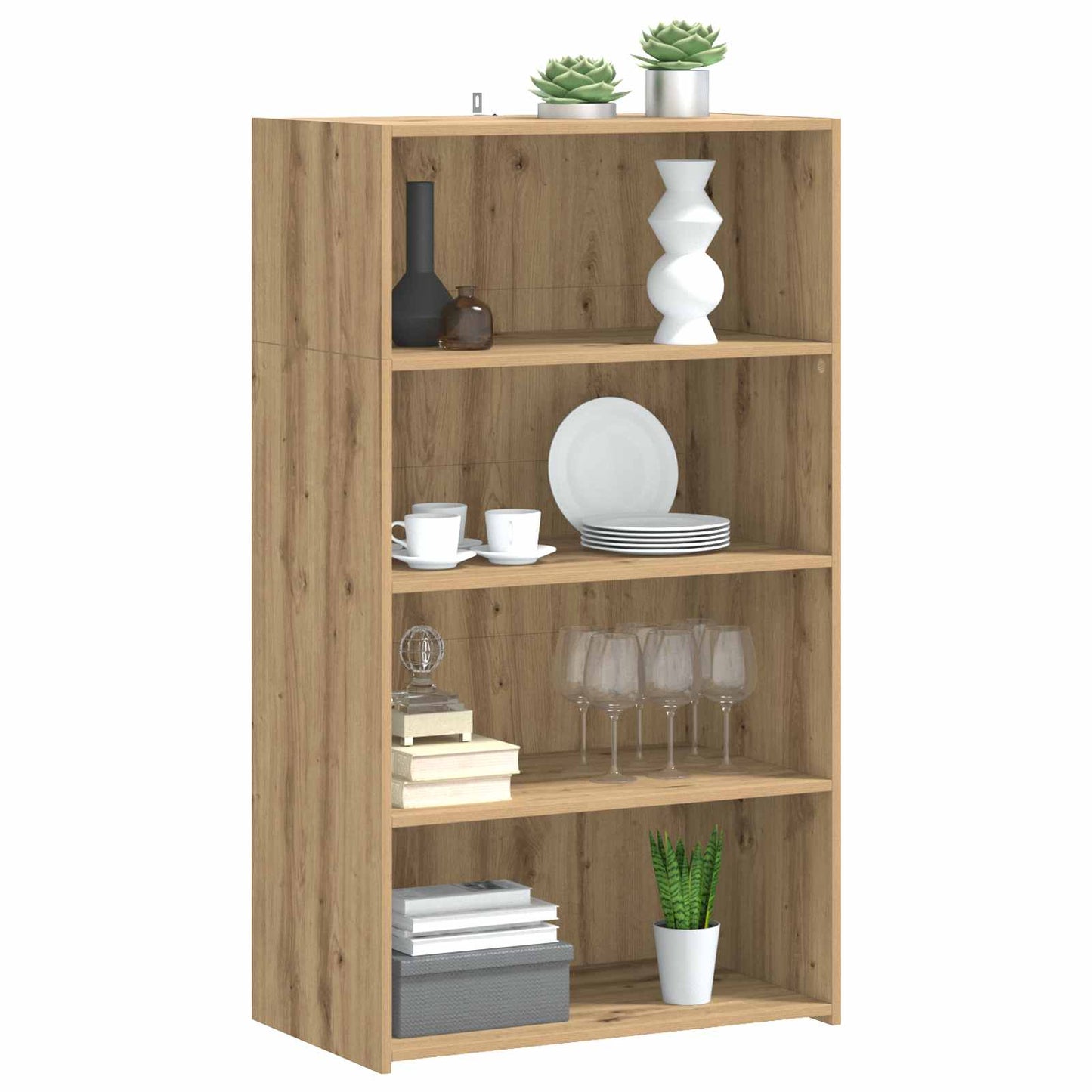 vidaXL Highboard Artisan Oak 70 x 41 x 124 cm Engineered Wood