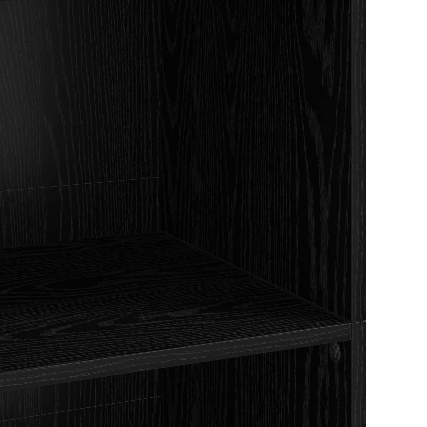 vidaXL Highboard Black Oak 70 x 41 x 124 cm Engineered Wood