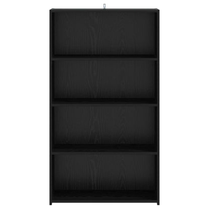 vidaXL Highboard Black Oak 70 x 41 x 124 cm Engineered Wood