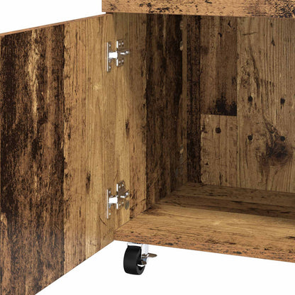 vidaXL Bar Cart Oak Wood 50 x 41 x 89 cm Engineered Wood