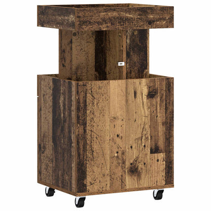 vidaXL Bar Cart Oak Wood 50 x 41 x 89 cm Engineered Wood