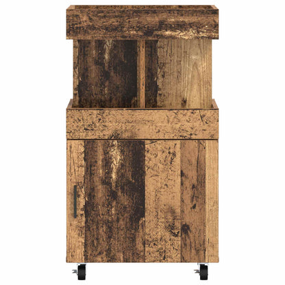 vidaXL Bar Cart Oak Wood 50 x 41 x 89 cm Engineered Wood