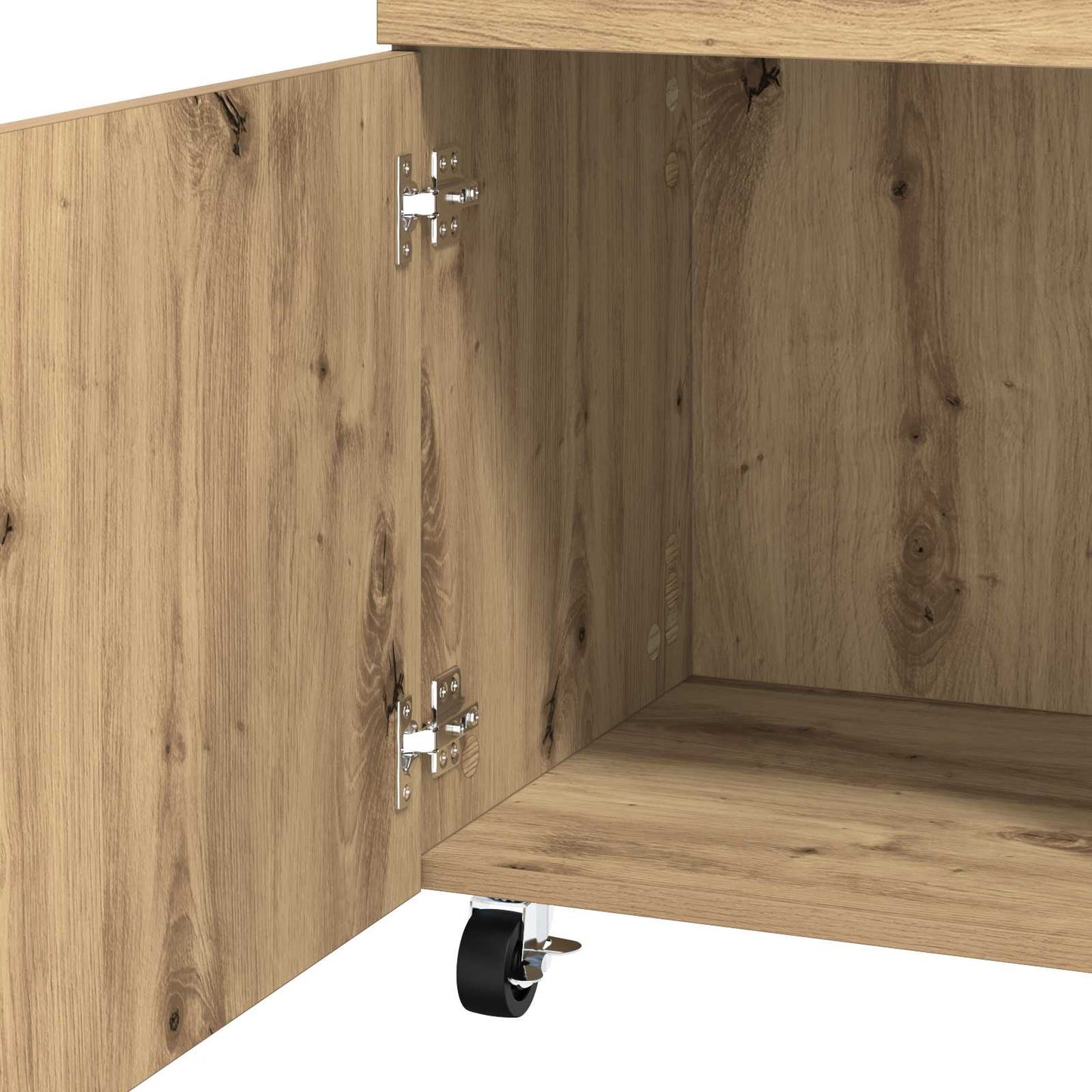 vidaXL Bar Cart Artisan Oak 50 x 41 x 89 cm Engineered Wood