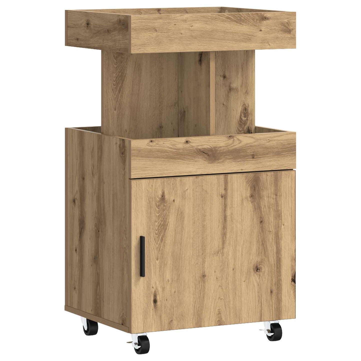 vidaXL Bar Cart Artisan Oak 50 x 41 x 89 cm Engineered Wood
