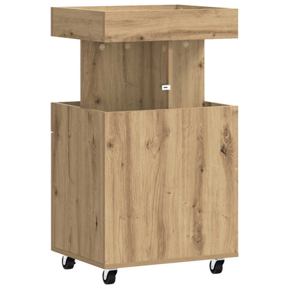 vidaXL Bar Cart Artisan Oak 50 x 41 x 89 cm Engineered Wood