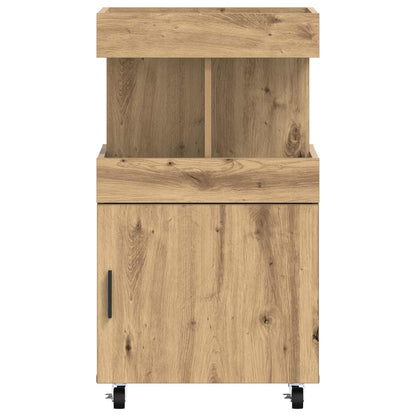 vidaXL Bar Cart Artisan Oak 50 x 41 x 89 cm Engineered Wood