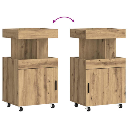vidaXL Bar Cart Artisan Oak 50 x 41 x 89 cm Engineered Wood