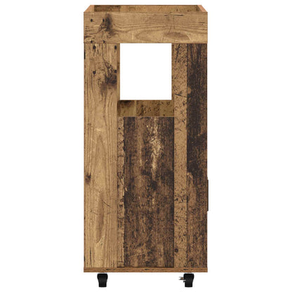 vidaXL Bar Cart Oak Wood 60 x 39.5 x 89 cm Engineered Wood