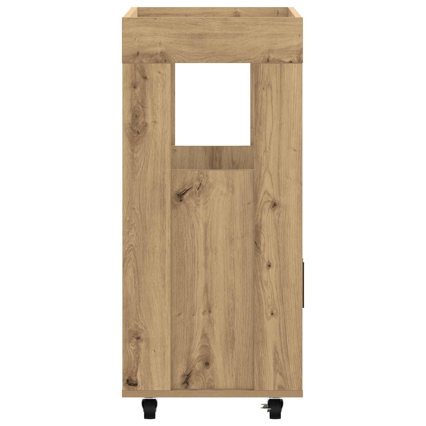 vidaXL Bar Cart Artisan Oak 60 x 39.5 x 89 cm Engineered Wood