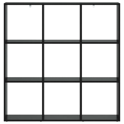 vidaXL Book Cabinet 102 x 29 x 103.5 cm Engineered Wood Black Oak