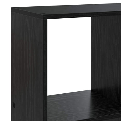 vidaXL Book Cabinet 102 x 29 x 103.5 cm Engineered Wood Black Oak
