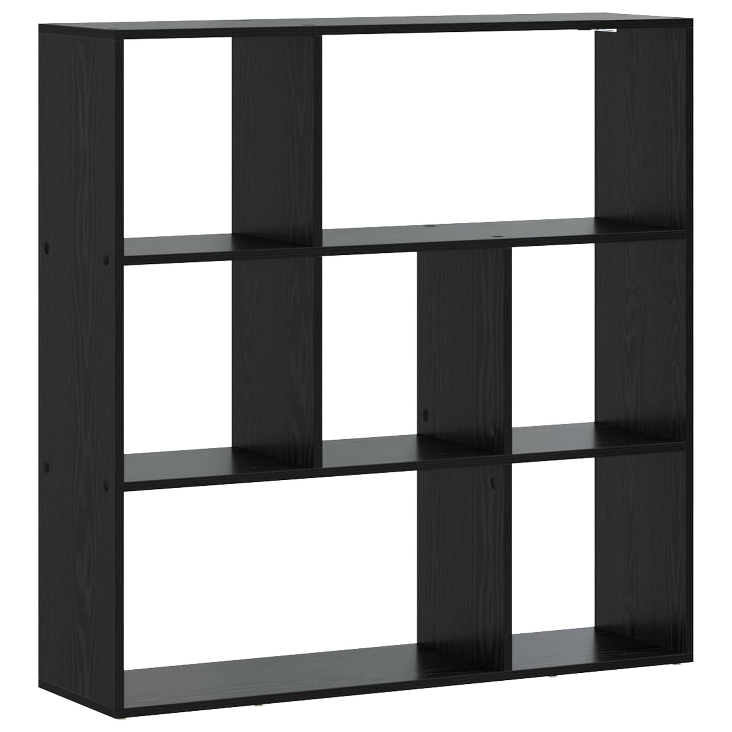 vidaXL Book Cabinet 102 x 29 x 103.5 cm Engineered Wood Black Oak