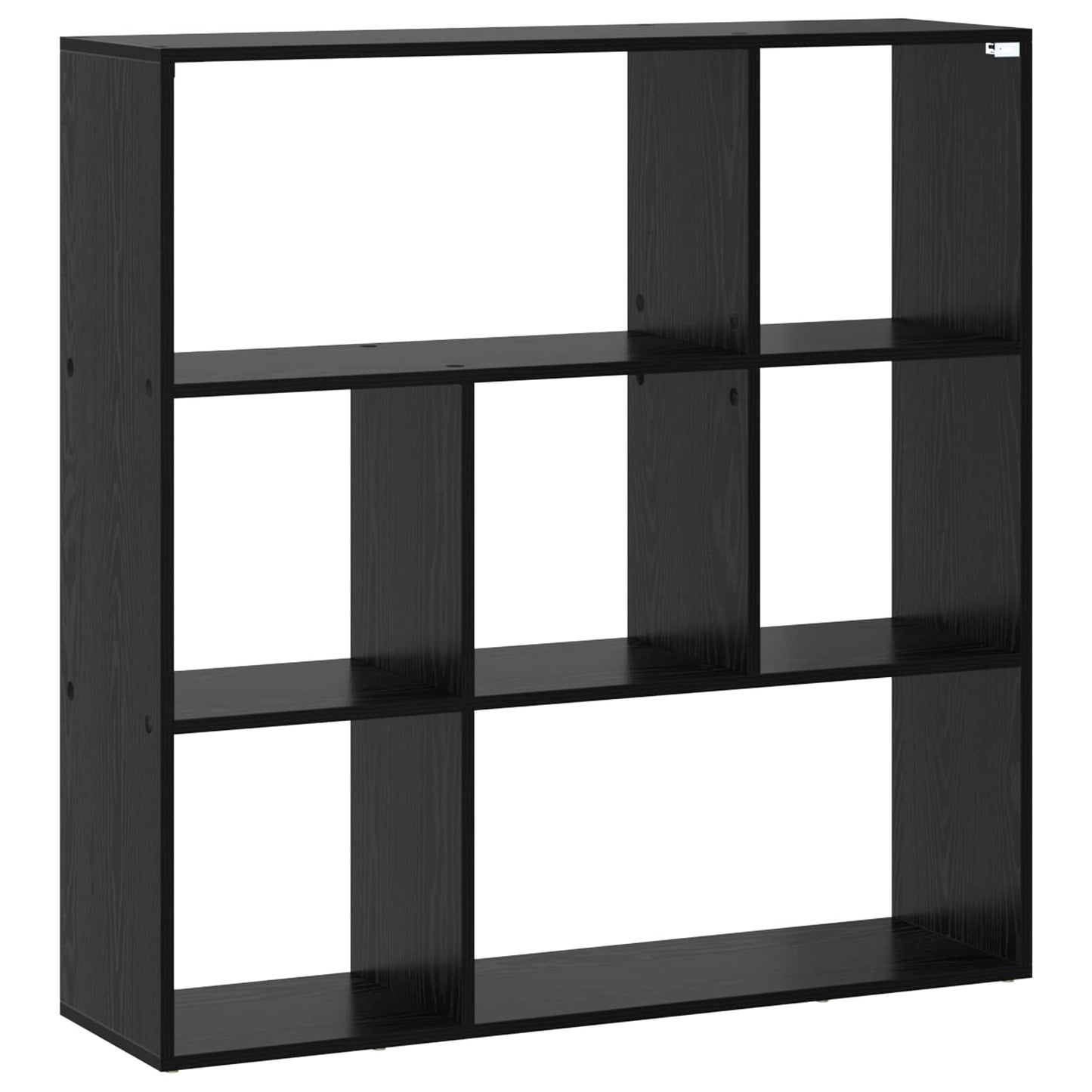 vidaXL Book Cabinet 102 x 29 x 103.5 cm Engineered Wood Black Oak