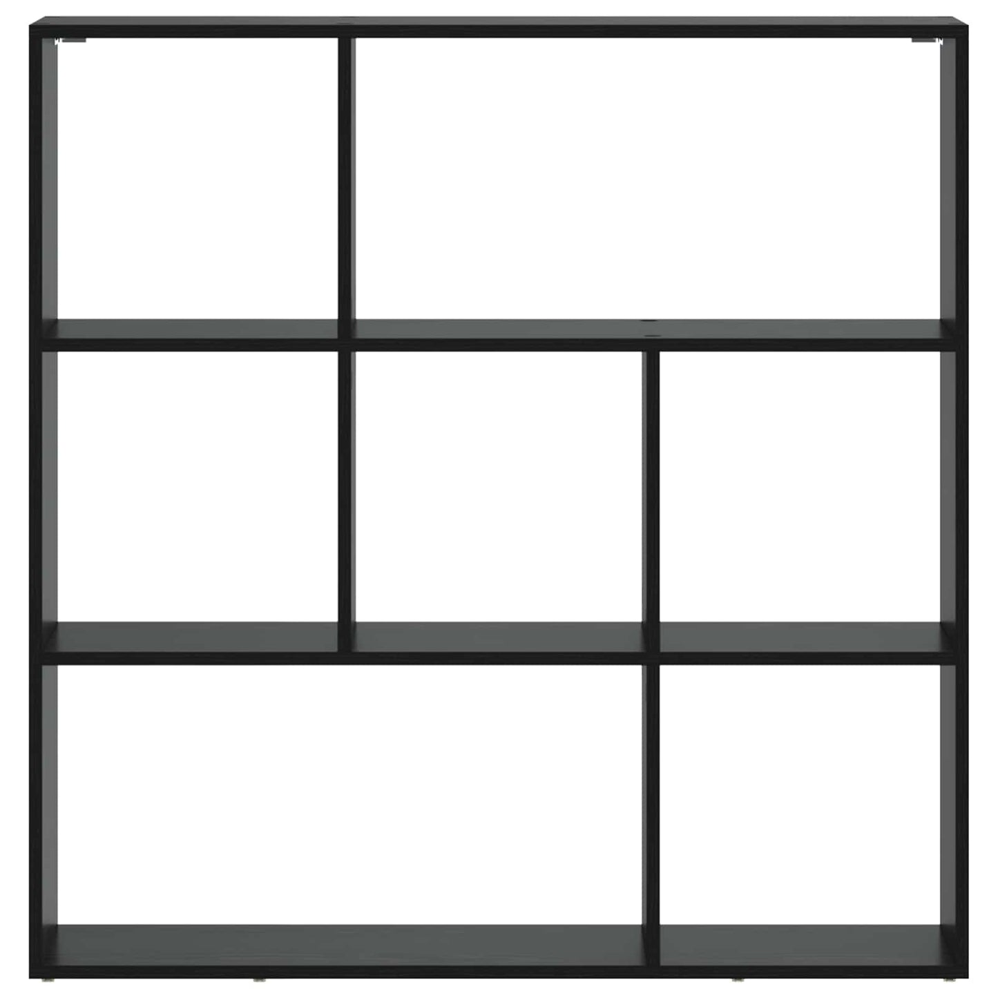 vidaXL Book Cabinet 102 x 29 x 103.5 cm Engineered Wood Black Oak