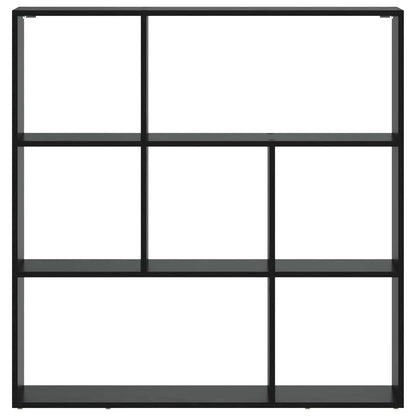 vidaXL Book Cabinet 102 x 29 x 103.5 cm Engineered Wood Black Oak