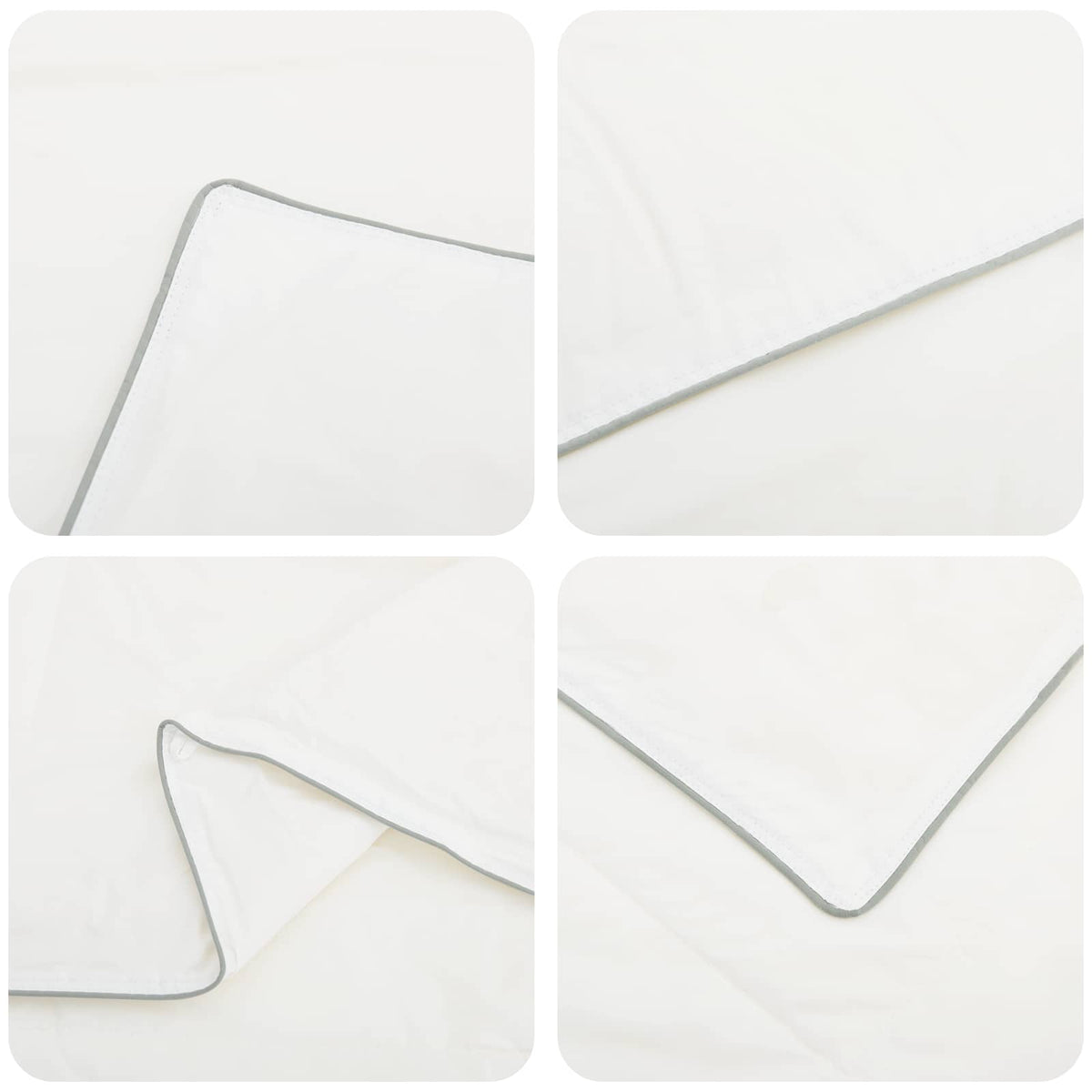 vidaXL 90% Goose Down Duvet Set FULDA 2 pcs 152 x 203 cm All Seasons