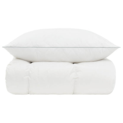 vidaXL 90% Goose Down Duvet Set FULDA 2 pcs 155 x 200 cm All Seasons