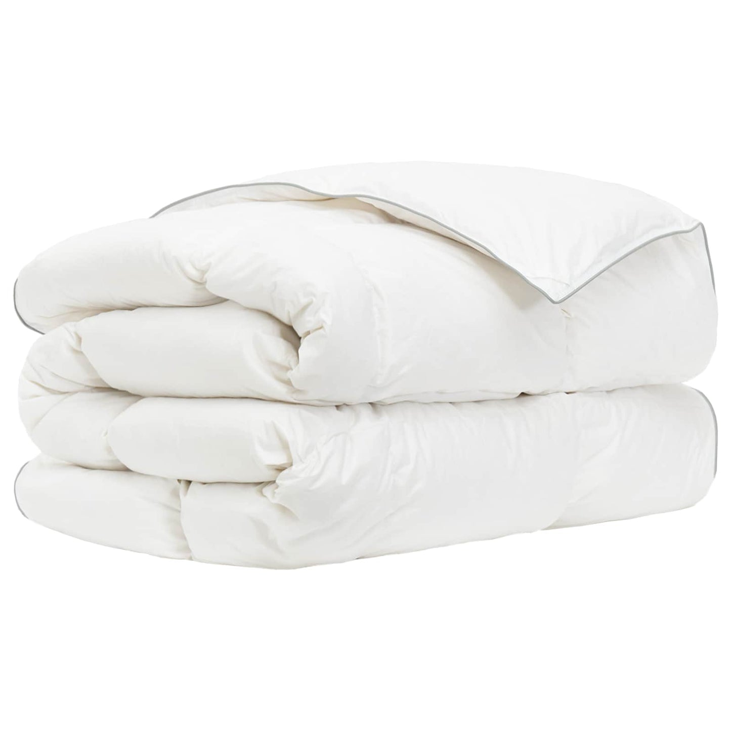 vidaXL 90% Goose Down Duvet Set FULDA 2 pcs 152 x 203 cm Winter White