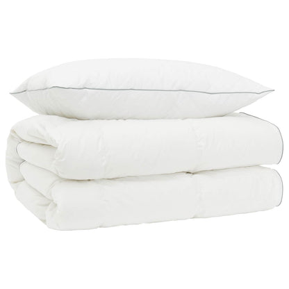 vidaXL 90% Goose Down Duvet Set FULDA 2 pcs 135 x 200 cm All Seasons