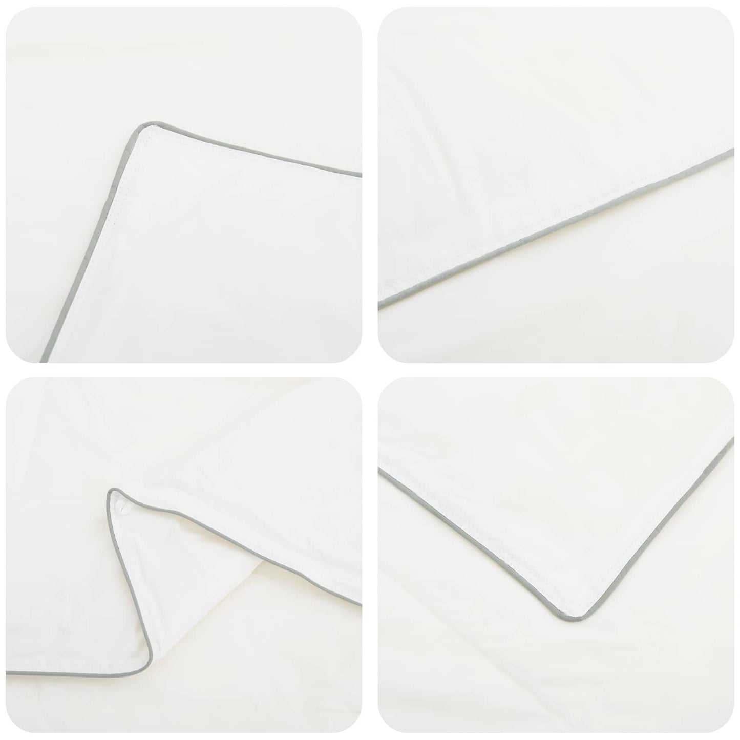 vidaXL 90% Goose Down Duvet Set FULDA 2 pcs 137 x 200 cm All Seasons