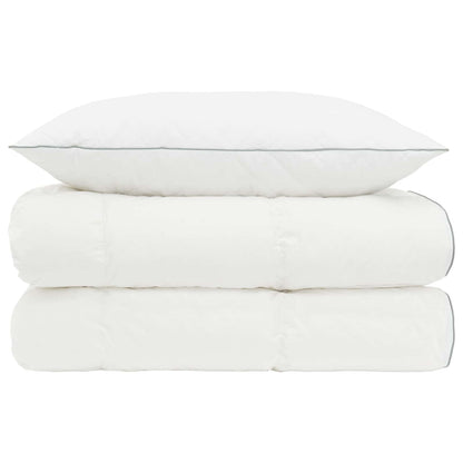 vidaXL 90% Goose Down Duvet Set FULDA 2 pcs 137 x 200 cm All Seasons