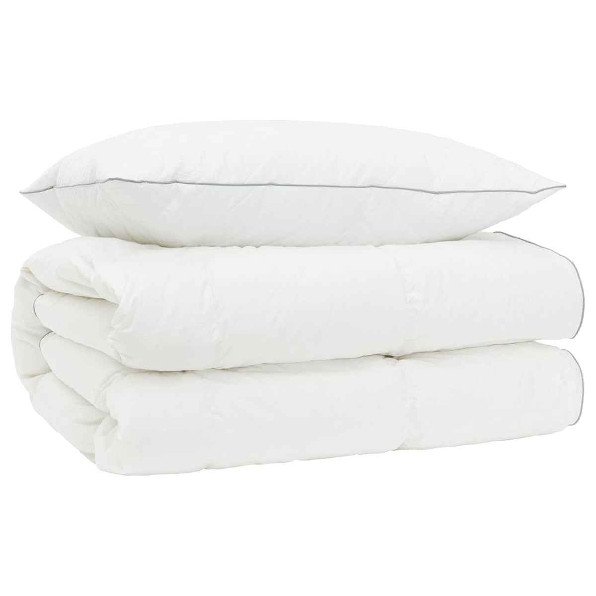 vidaXL 90% Goose Down Duvet Set FULDA 2 pcs 152 x 203 cm All Seasons